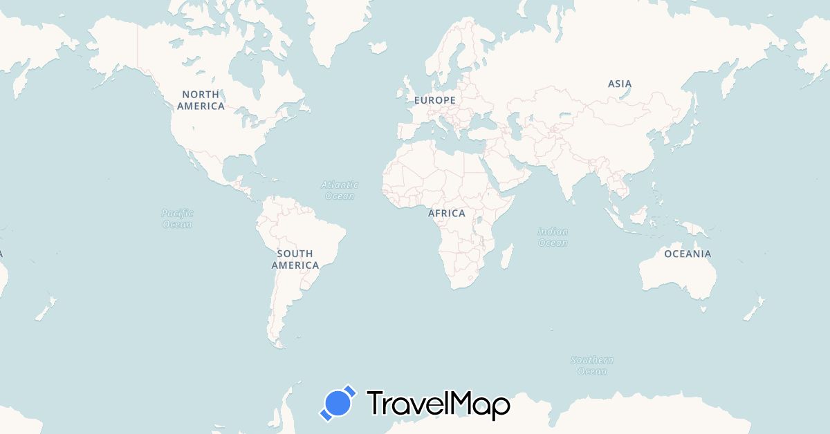 TravelMap itinerary: driving, cycling, train in Taiwan (Asia)